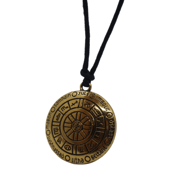 Wheel of the Year Amulet Necklace - Wiccan Online Shop