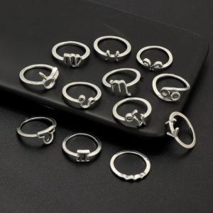 Zodiac Sign Rings - Wiccan Online Shop